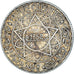 Coin, Morocco, Mohammed V, 5 Francs, 1933, Paris, EF(40-45), Silver, KM:37