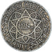 Coin, Morocco, Mohammed V, 5 Francs, 1933, Paris, VF(30-35), Silver, KM:37