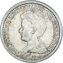 Coin, Netherlands, Wilhelmina I, 25 Cents, 1910, Utrecht, AU(50-53), Silver