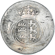 Coin, Germany, WURTTEMBERG, 6 Kreuzer, 1808, VG(8-10), Billon