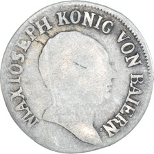Coin, German States, BAVARIA, Maximilian IV, Josef, 6 Kreuzer, 1810, VG(8-10)