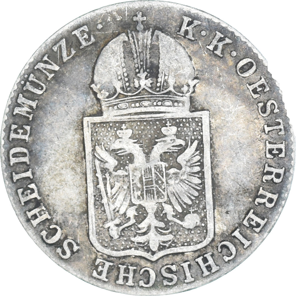 Coin, Austria, Franz Joseph I, 6 Kreuzer, 1849, Vienna, EF(40-45), Silver