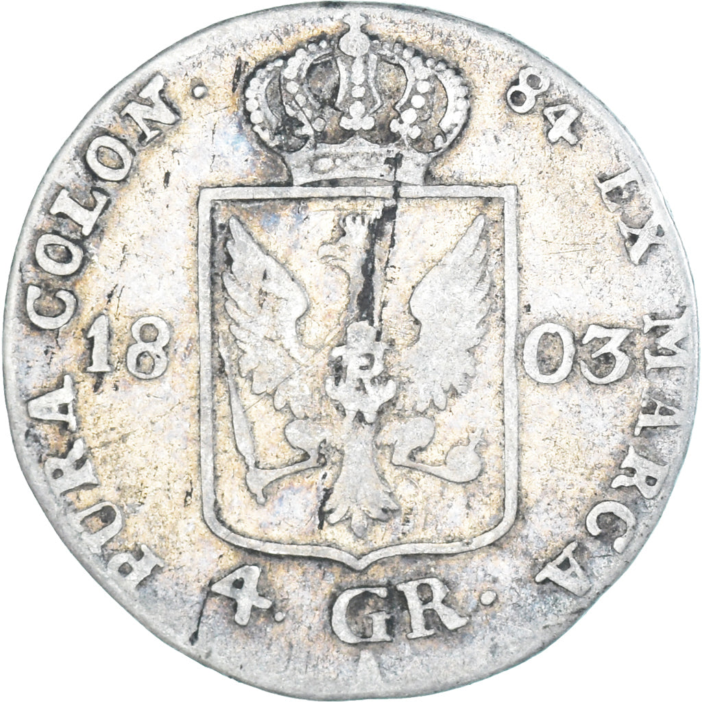 Coin, German States, PRUSSIA, Friedrich Wilhelm III, 4 Groschen, 1803
