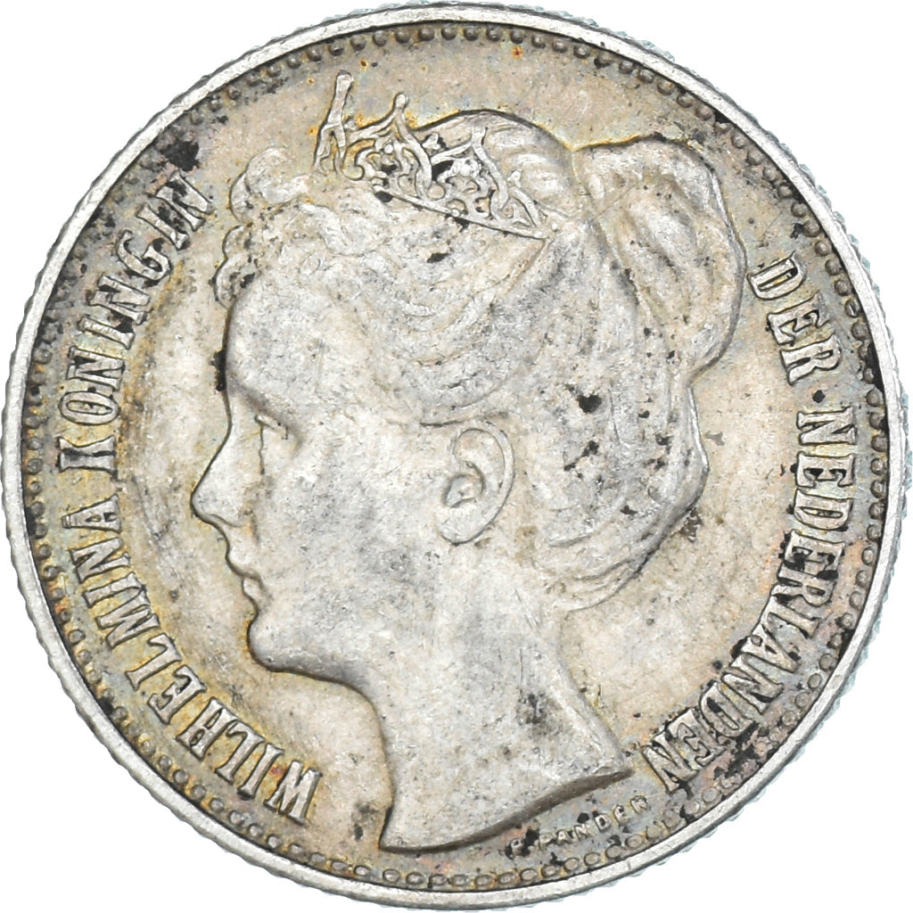 Münze, Niederlande, Wilhelmina I, 1/2 Gulden, 1905, Utrecht, SS, Silber