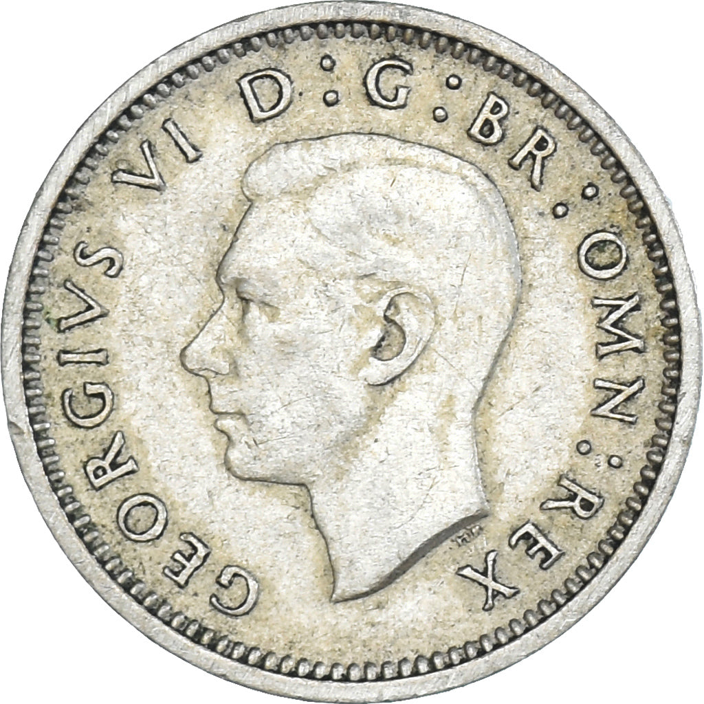 Coin, Great Britain, George VI, 3 Pence, 1938, EF(40-45), Silver, KM:848