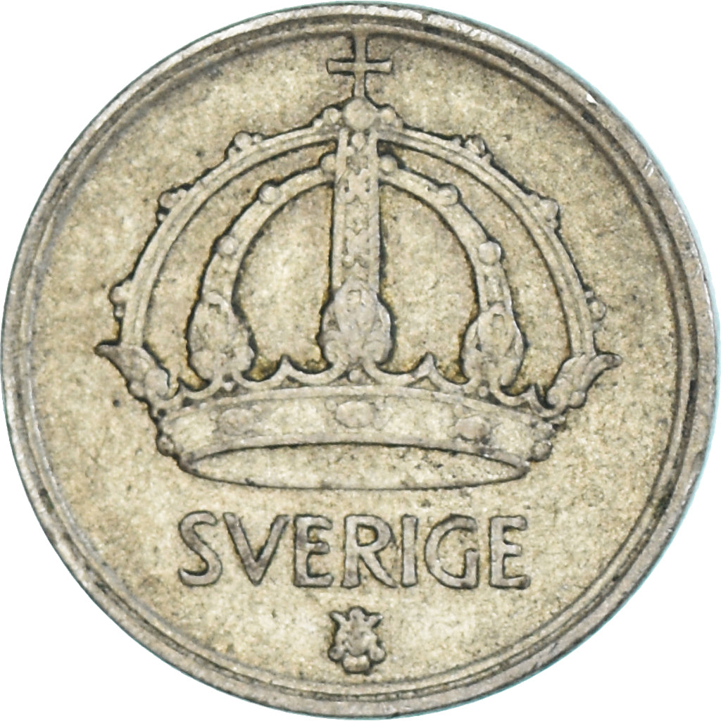 Münze, Schweden, Gustaf V, 25 Öre, 1949, SS, Silber, KM:816