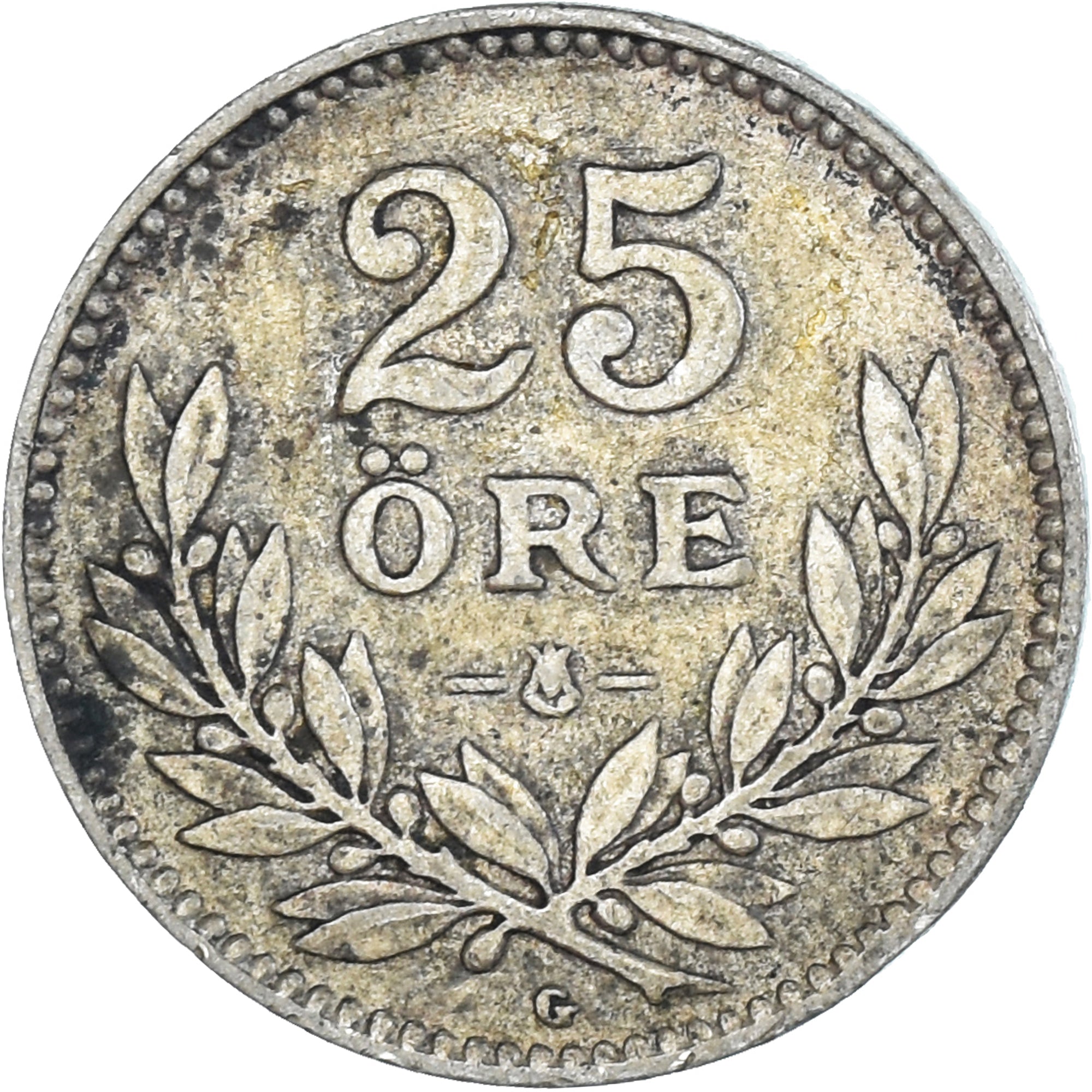 Münze, Schweden, Gustaf V, 25 Öre, 1938, S+, Silber, KM:785