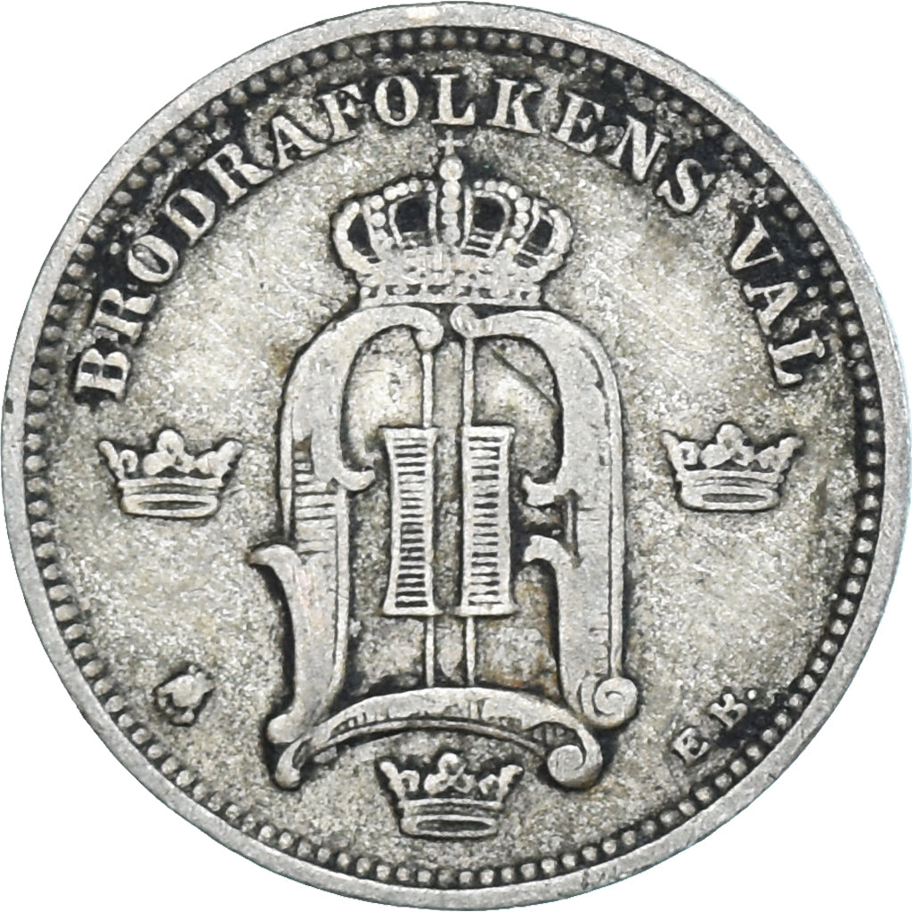 Coin, Sweden, Oscar II, 10 Öre, 1899, VF(30-35), Silver, KM:755