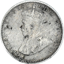 Monnaie, Sri Lanka , George V, 10 Cents, 1917, TB, Argent, KM:104