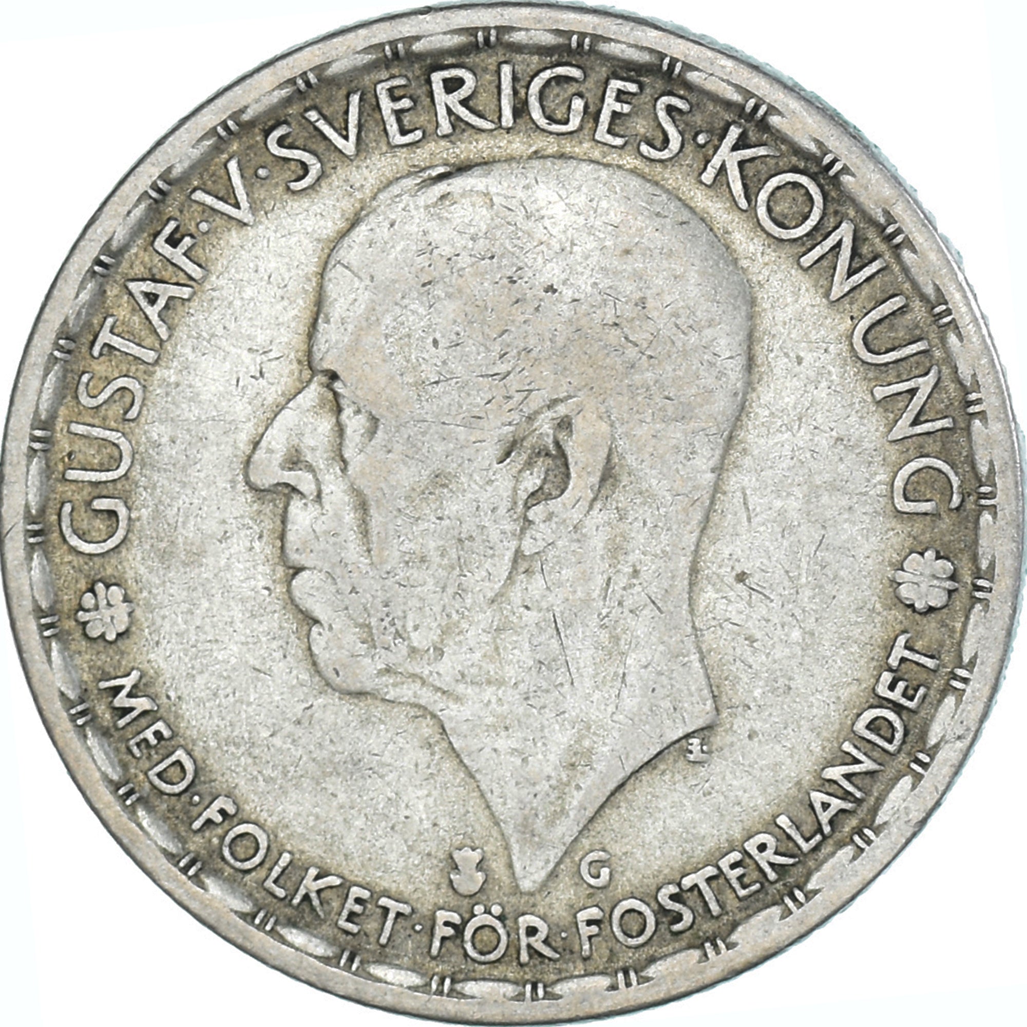 Coin, Sweden, Gustaf V, Krona, 1943, VF(30-35), Silver, KM:814