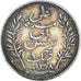 Munten, Tunisië, Ali Bey, Franc, 1891, Paris, ZF, Zilver, KM:224, Lecompte:189
