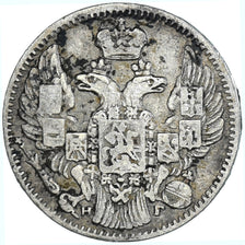 Coin, Russia, Nicholas I, 5 Kopeks, 1837, Saint-Petersburg, EF(40-45), Silver