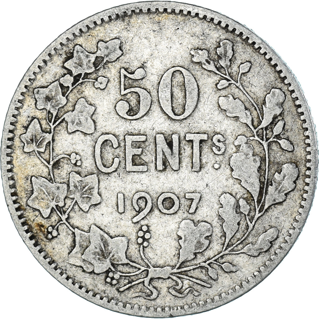 Coin, Belgium, 50 Centimes, 1907, EF(40-45), Silver
