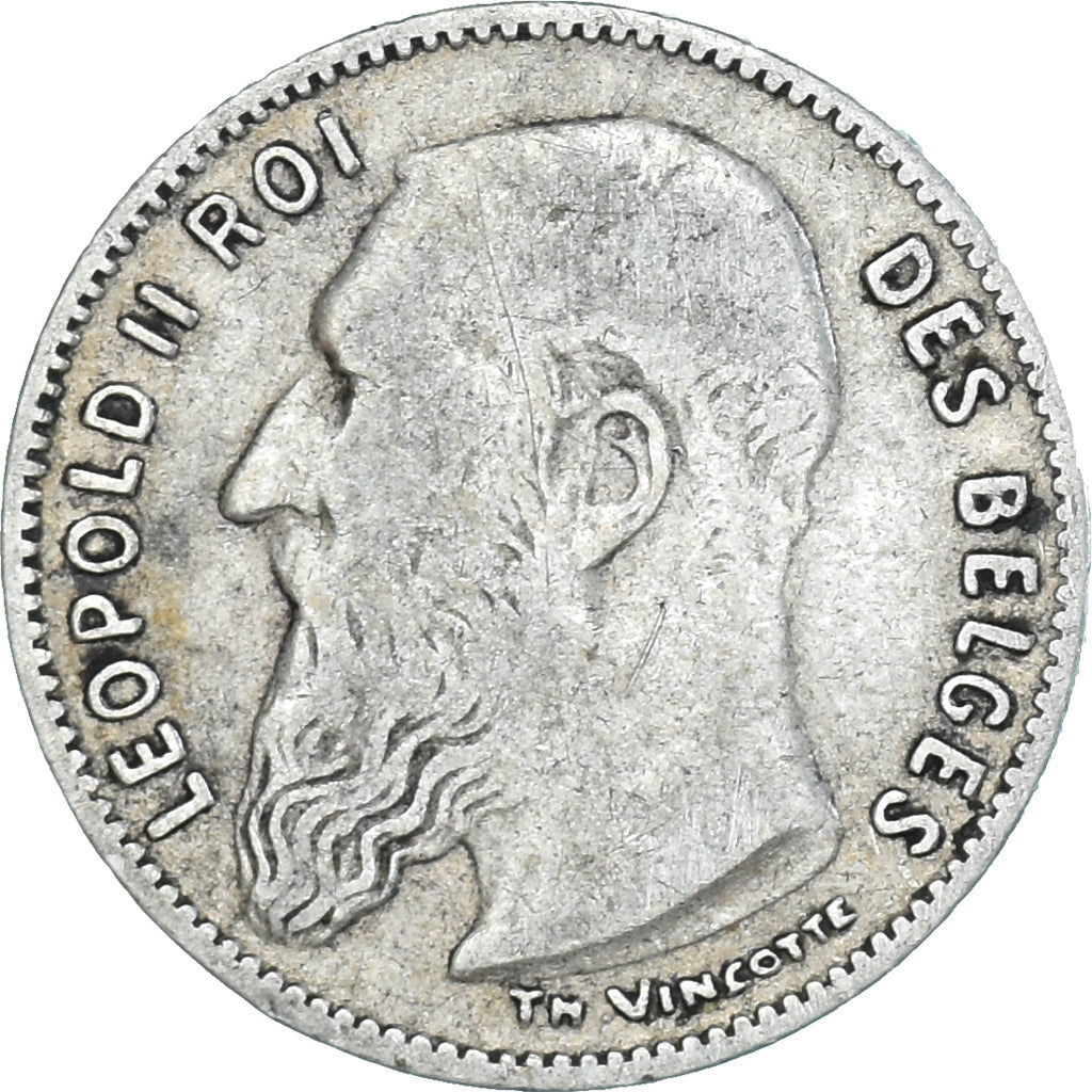 Coin, Belgium, 50 Centimes, 1907, EF(40-45), Silver