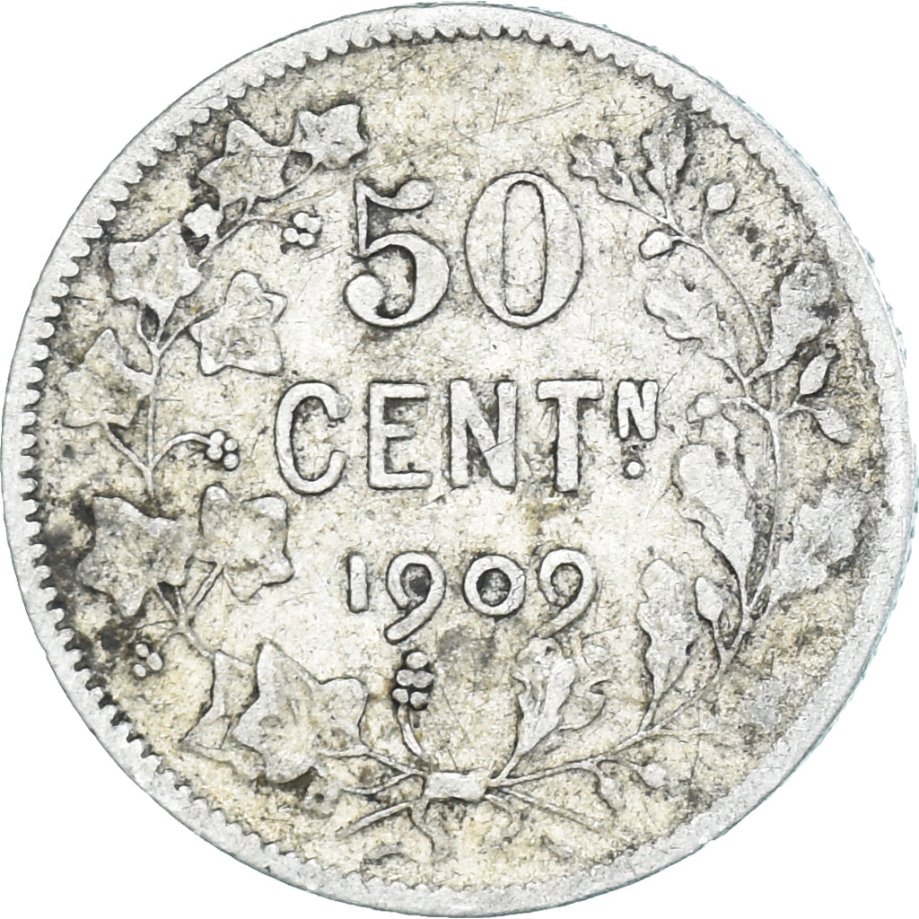 Coin, Belgium, 50 Centimes, 1909, VF(20-25), Silver, KM:61.1