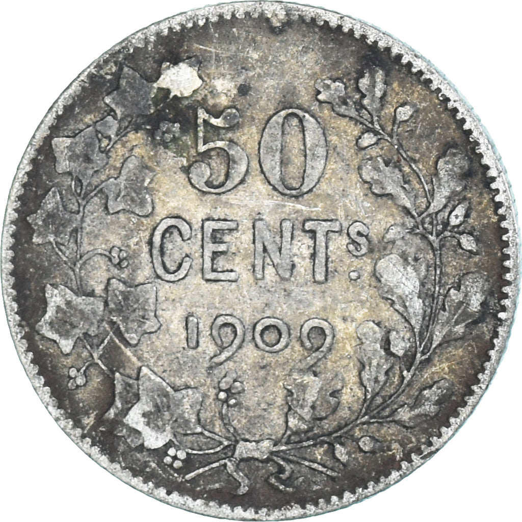 Coin, Belgium, 50 Centimes, 1909, VF(20-25), Silver, KM:60.1