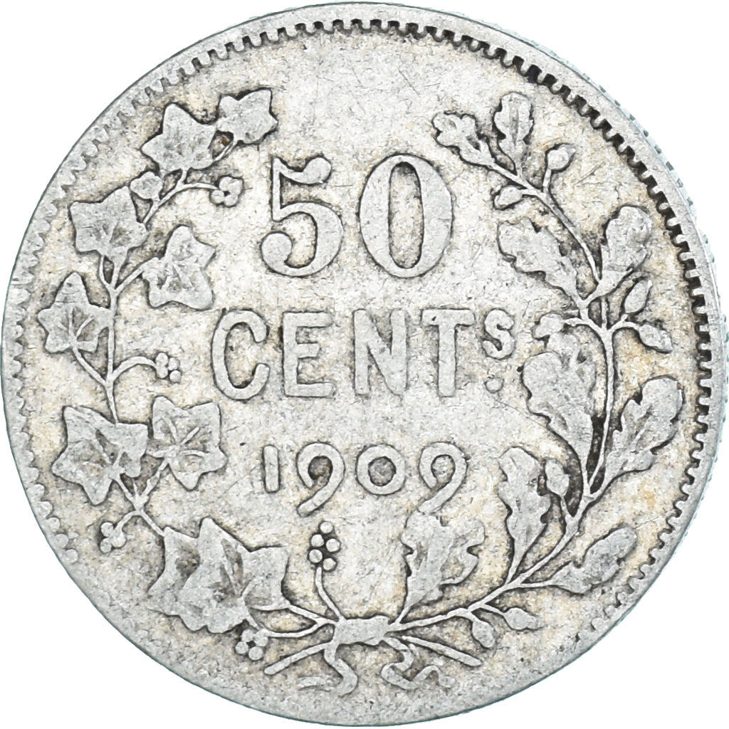Coin, Belgium, 50 Centimes, 1909, VF(30-35), Silver, KM:60.1