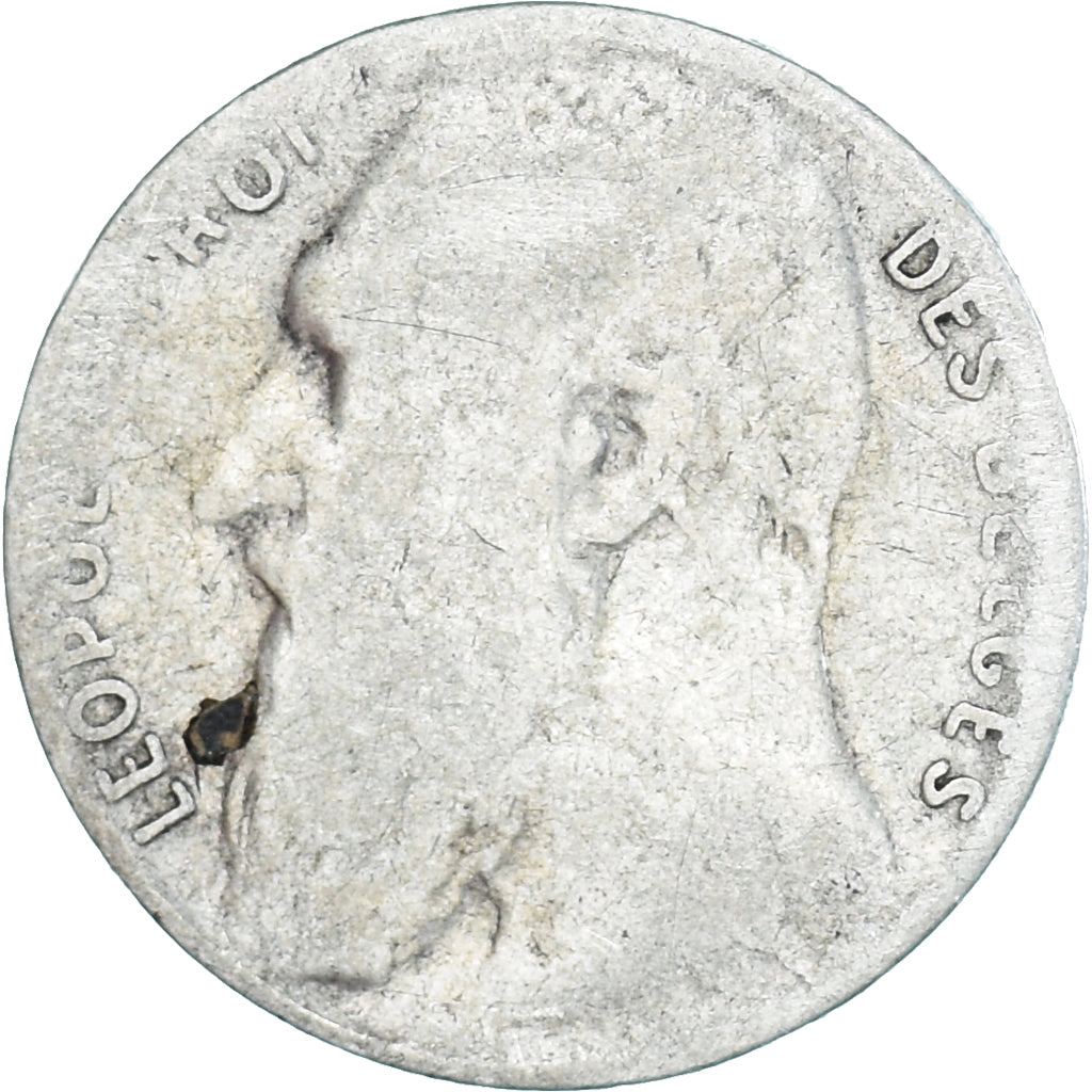 Munten, België, Leopold II, 50 Centimes, 1901, Brussels, FR+, Zilver, KM:50