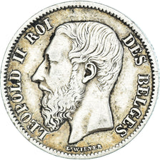 Monnaie, Belgique, Leopold II, 50 Centimes, 1899, TTB, Argent, KM:26