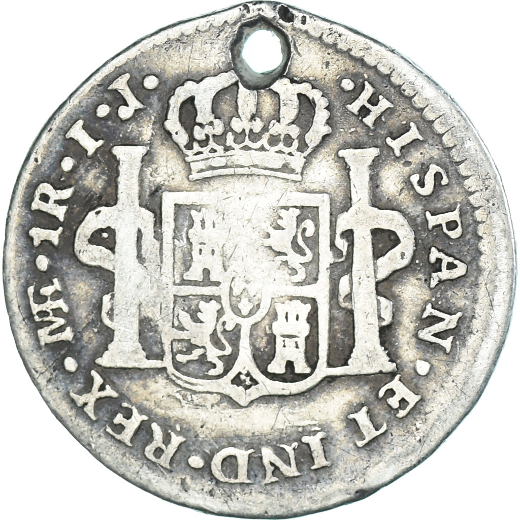 Moneta, Perù, Charles IV, Real, 1794, Lima, MB+, Argento