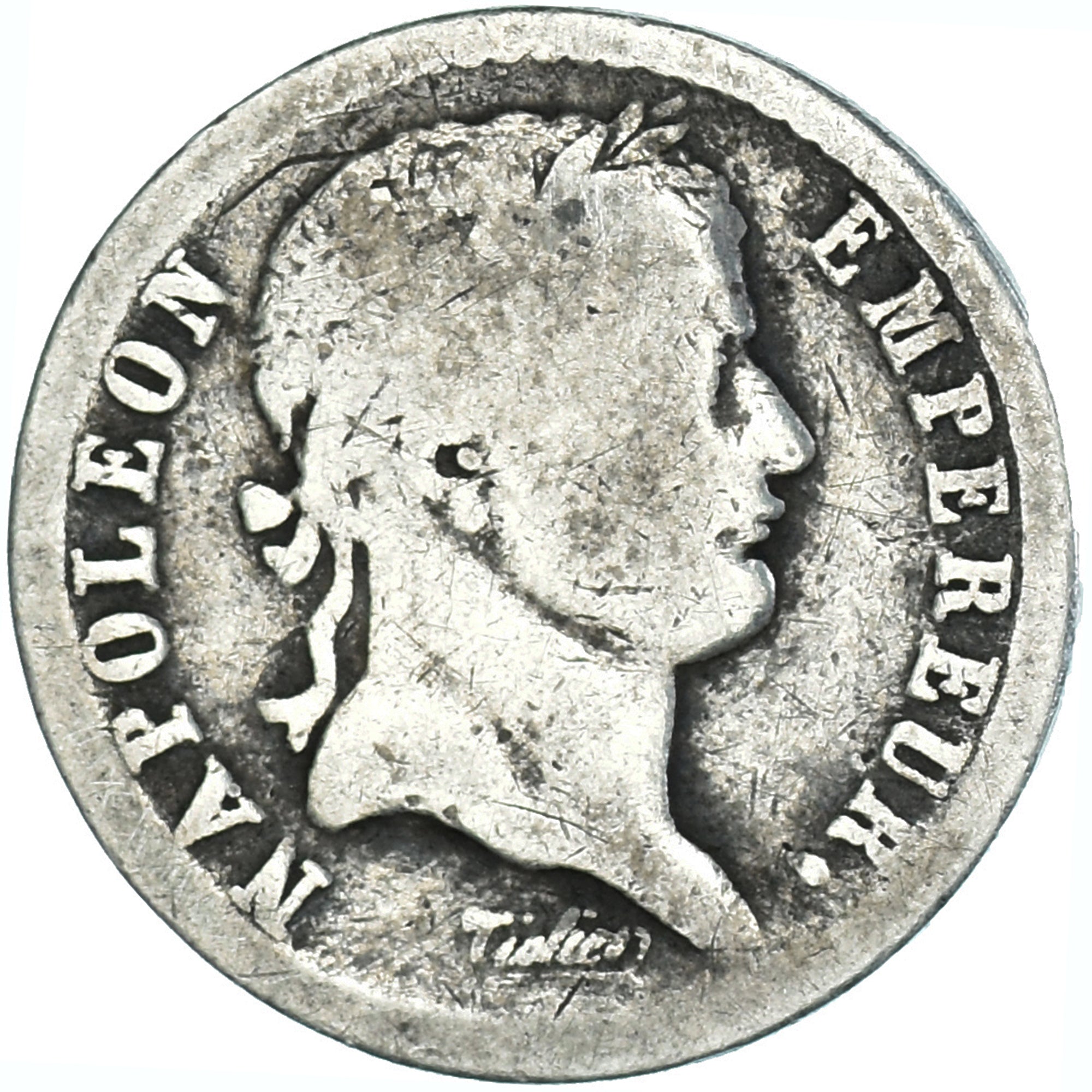Coin, France, Napoleon I, 1/2 Franc, Uncertain date, Uncertain Mint, VG(8-10)