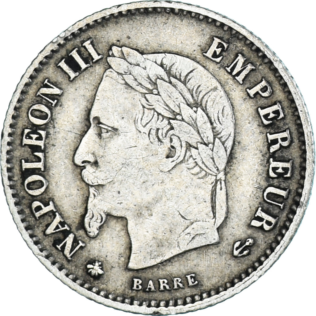 Monnaie, France, Napoleon III, 20 Centimes, 1867, Paris, TTB, Argent