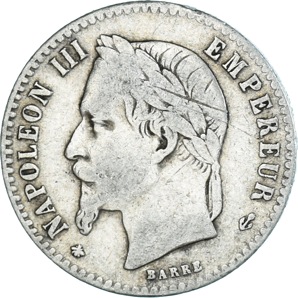 Monnaie, France, Napoleon III, Napoléon III, 50 Centimes, 1866, Paris, TB+
