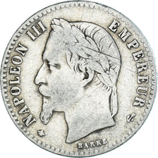 Monnaie, France, Napoleon III, Napoléon III, 50 Centimes, 1866, Paris, TB+