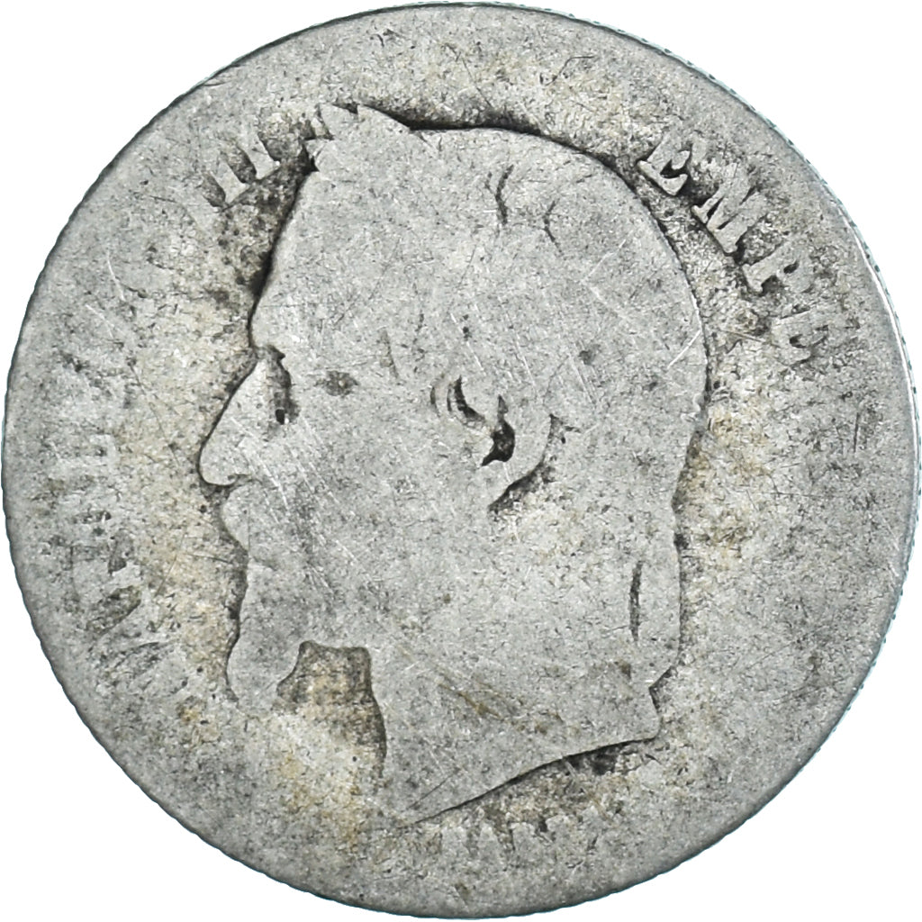 Moeda, França, Napoleon III, Napoléon III, 50 Centimes, 1867, Paris, F(12-15)