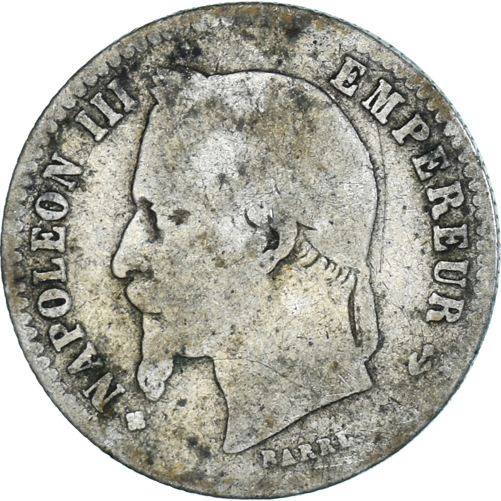 Moeda, França, Napoleon III, Napoléon III, 50 Centimes, 1867, Strasbourg