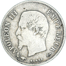Moneda, Francia, Napoleon III, Napoléon III, 20 Centimes, 1860, Paris, BC+