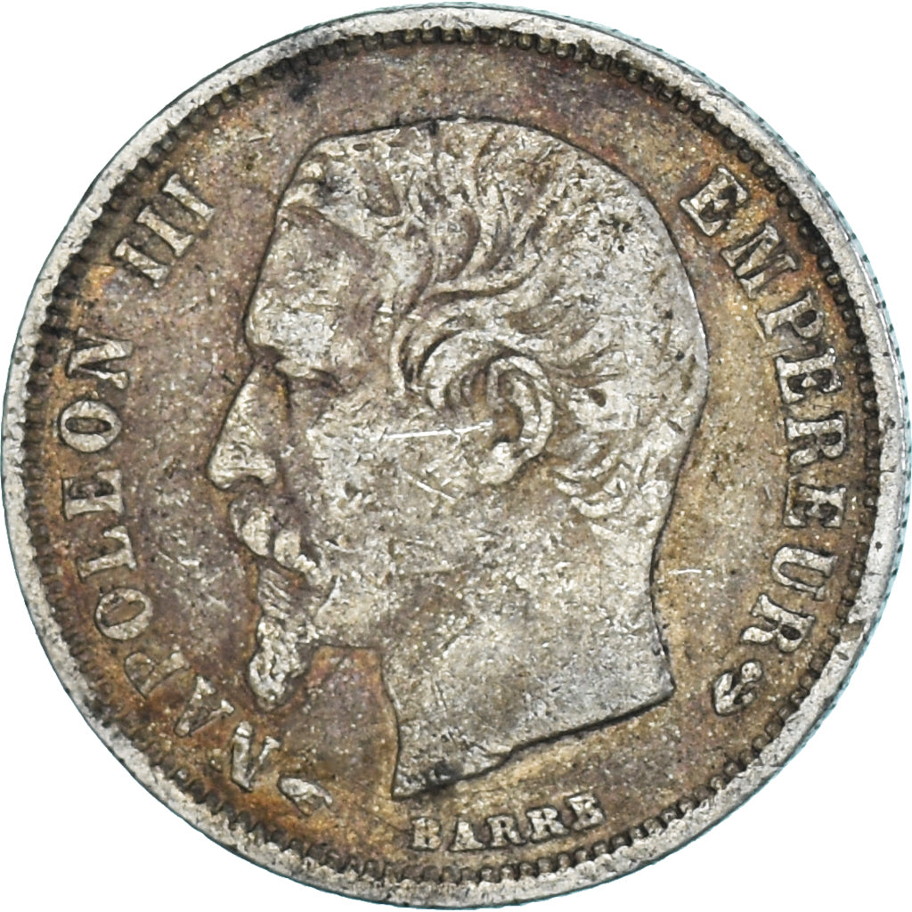 Moeda, França, Napoleon III, Napoléon III, 50 Centimes, 1858, Paris