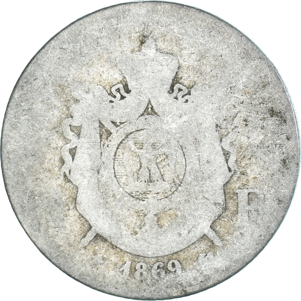Münze, Frankreich, Napoleon III, Napoléon III, Franc, 1869, Paris, SGE+