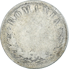 Monnaie, Roumanie, Carol I, Leu, 1873, B+, Argent, KM:10