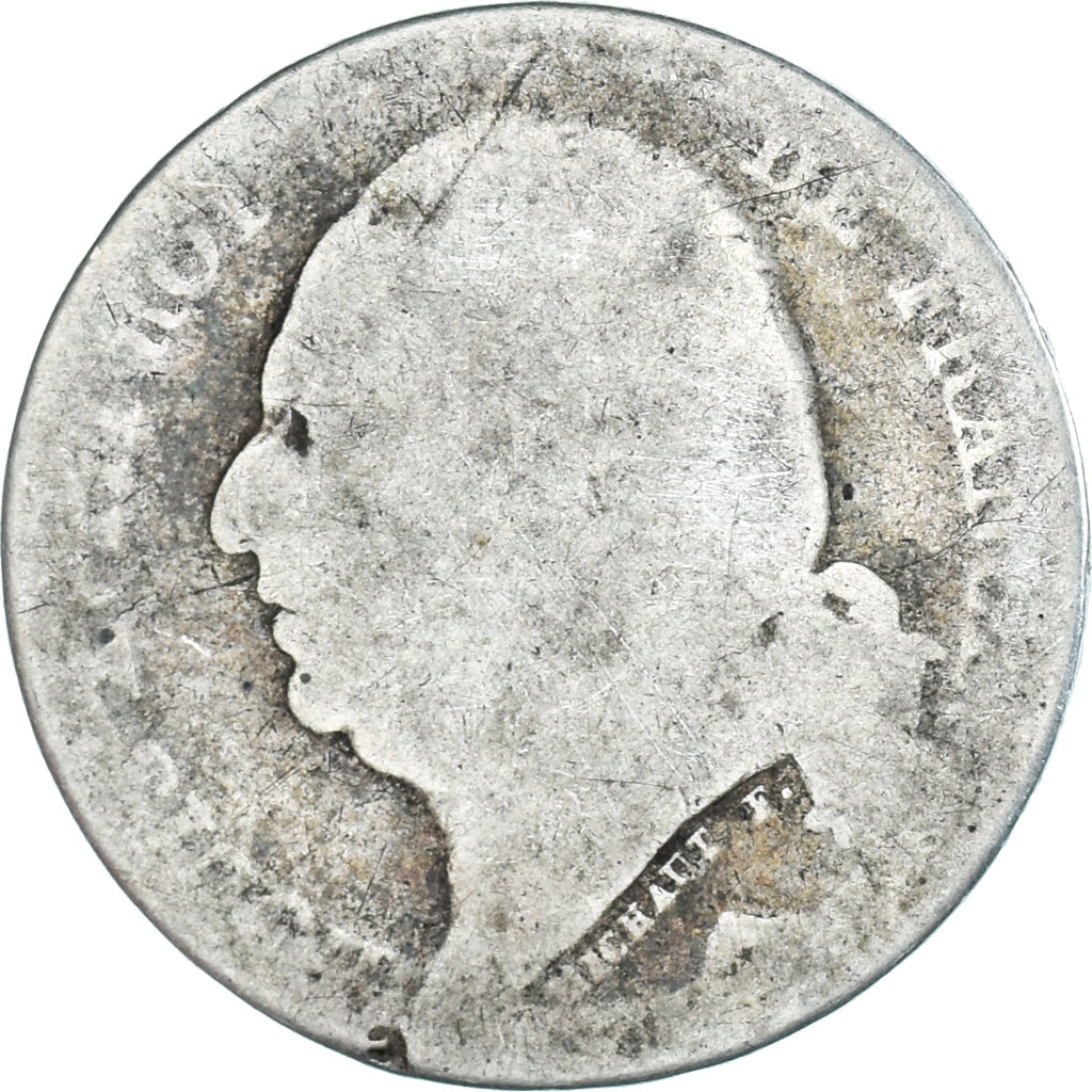 Moneta, Francja, Louis XVIII, Louis XVIII, Franc, 1816, Paris, VG(8-10), Srebro