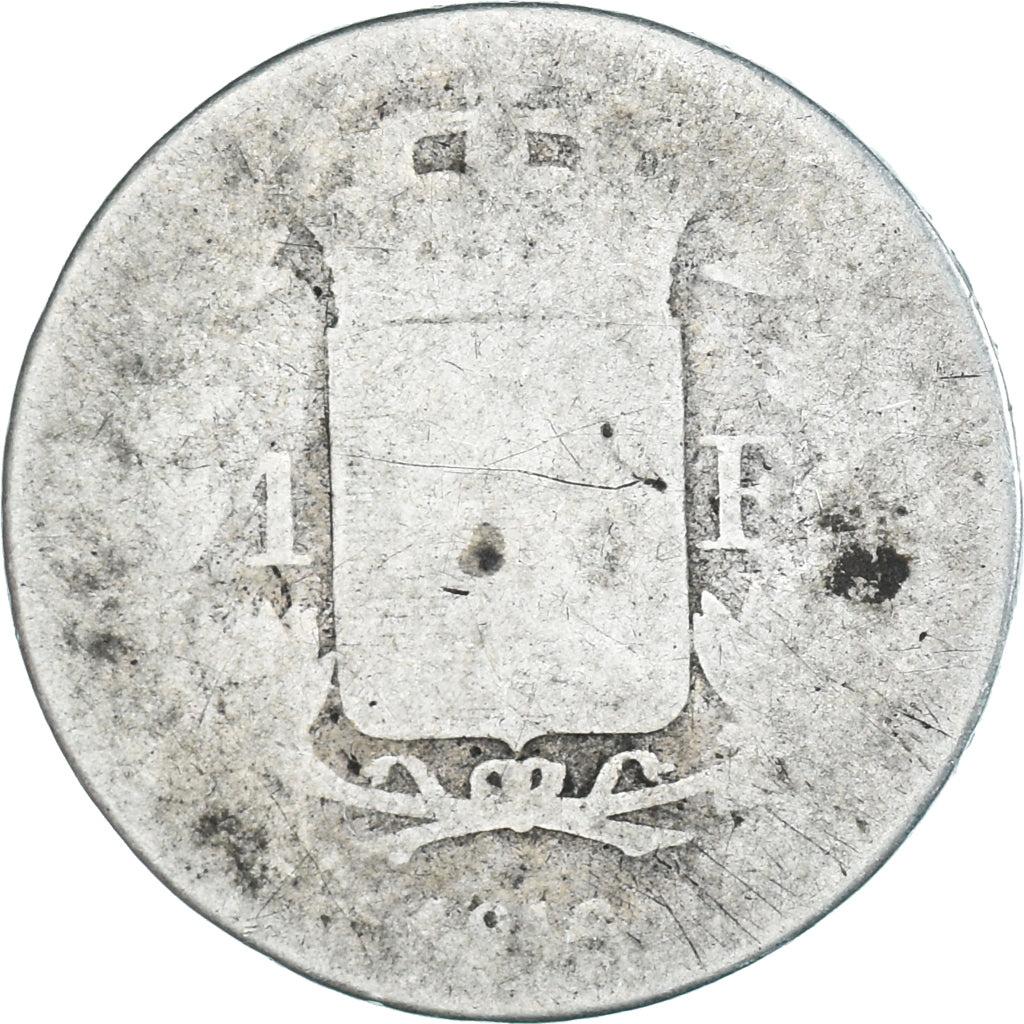 Moneta, Francja, Louis XVIII, Louis XVIII, Franc, 1816, Paris, VG(8-10), Srebro
