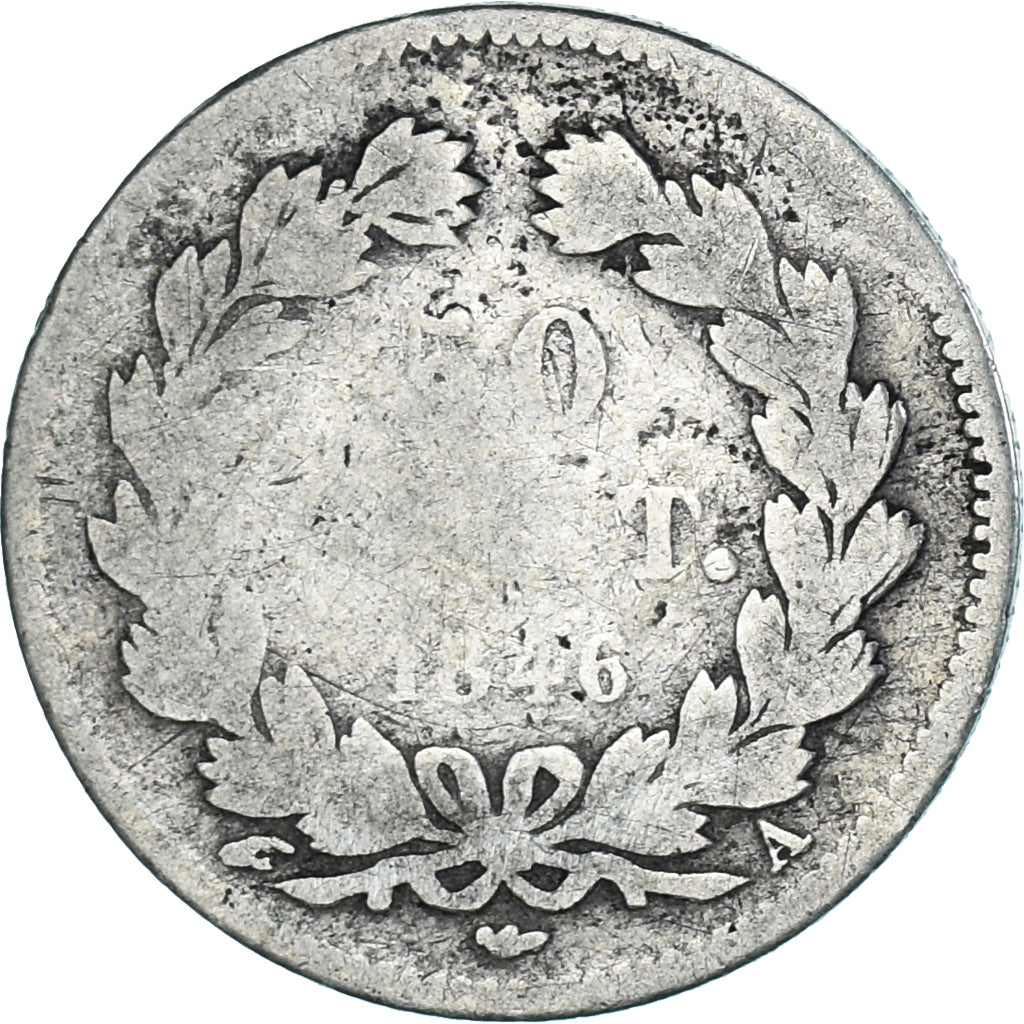 Coin, France, Louis-Philippe, 50 Centimes, 1846, Paris, F(12-15), Silver