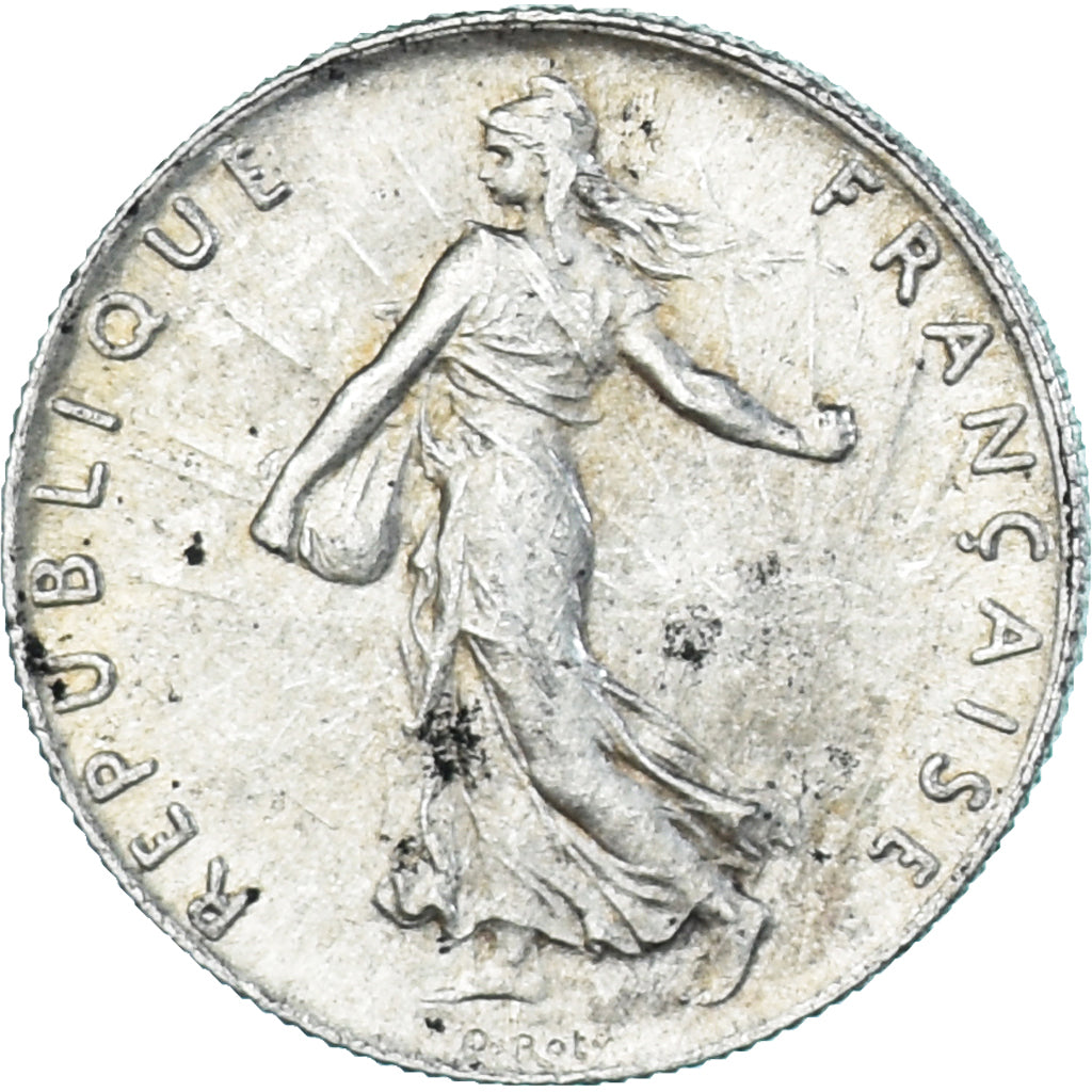 Coin, France, Semeuse, 50 Centimes, 1914, Paris, AU(50-53), Silver, KM:854