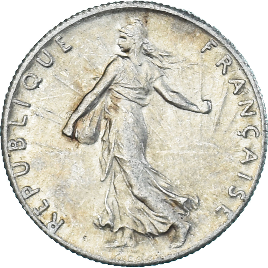 Coin, France, Semeuse, 50 Centimes, 1916, Paris, EF(40-45), Silver, KM:854