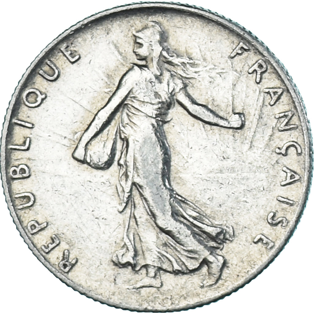 Moneta, Francia, Semeuse, 50 Centimes, 1916, Paris, BB, Argento, KM:854