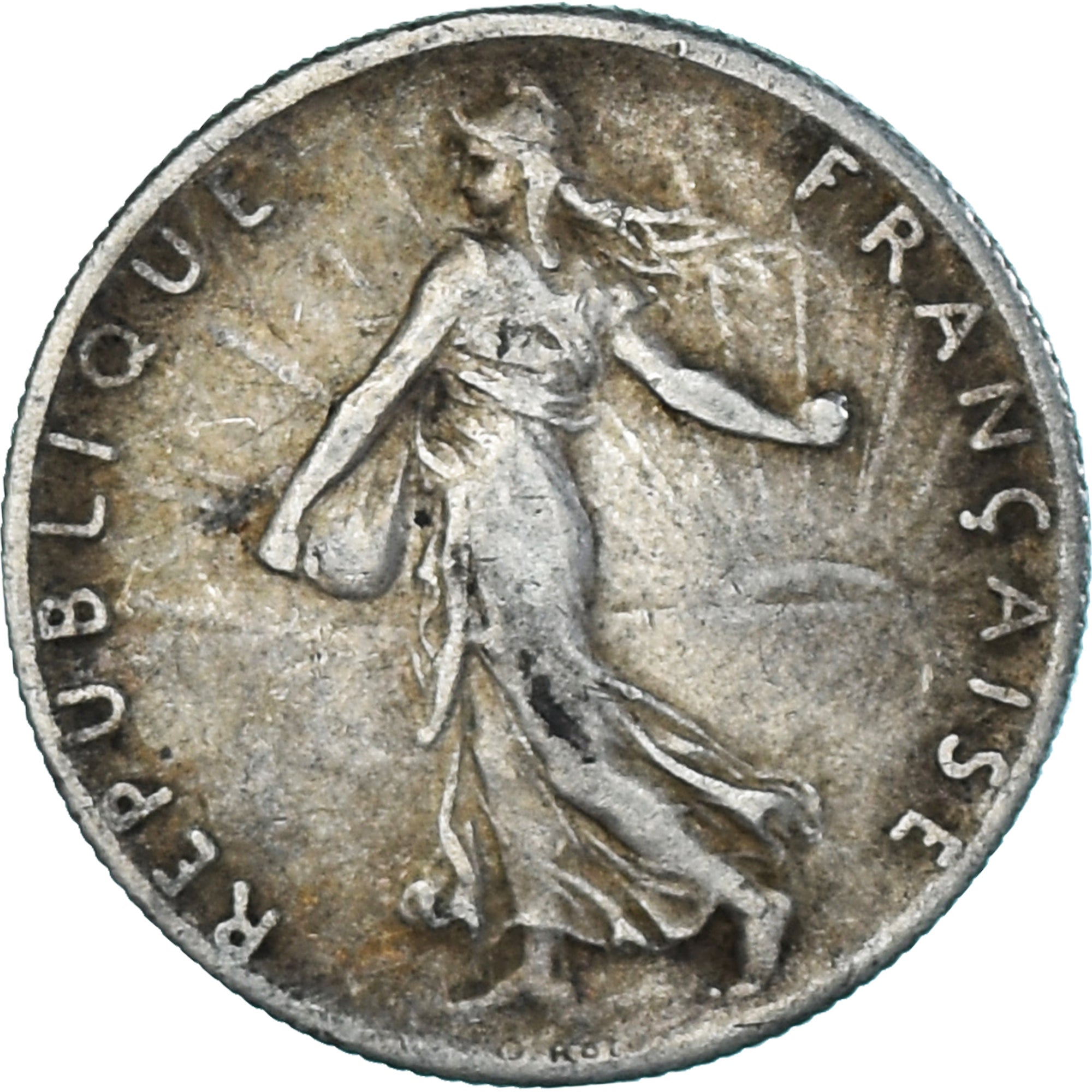 Coin, France, Semeuse, 50 Centimes, 1916, Paris, VF(30-35), Silver, KM:854