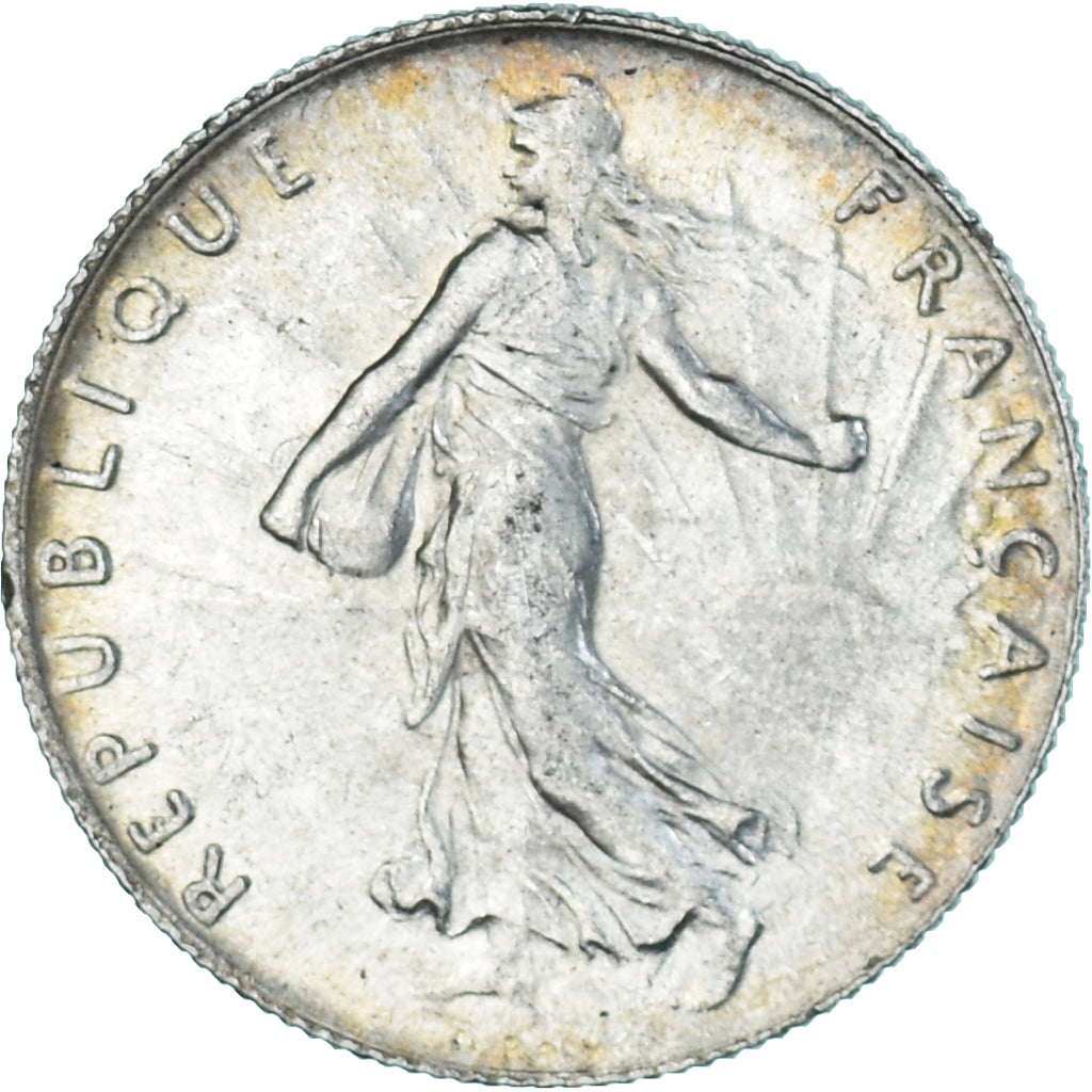 Coin, France, Semeuse, 50 Centimes, 1919, Paris, AU(55-58), Silver, KM:854