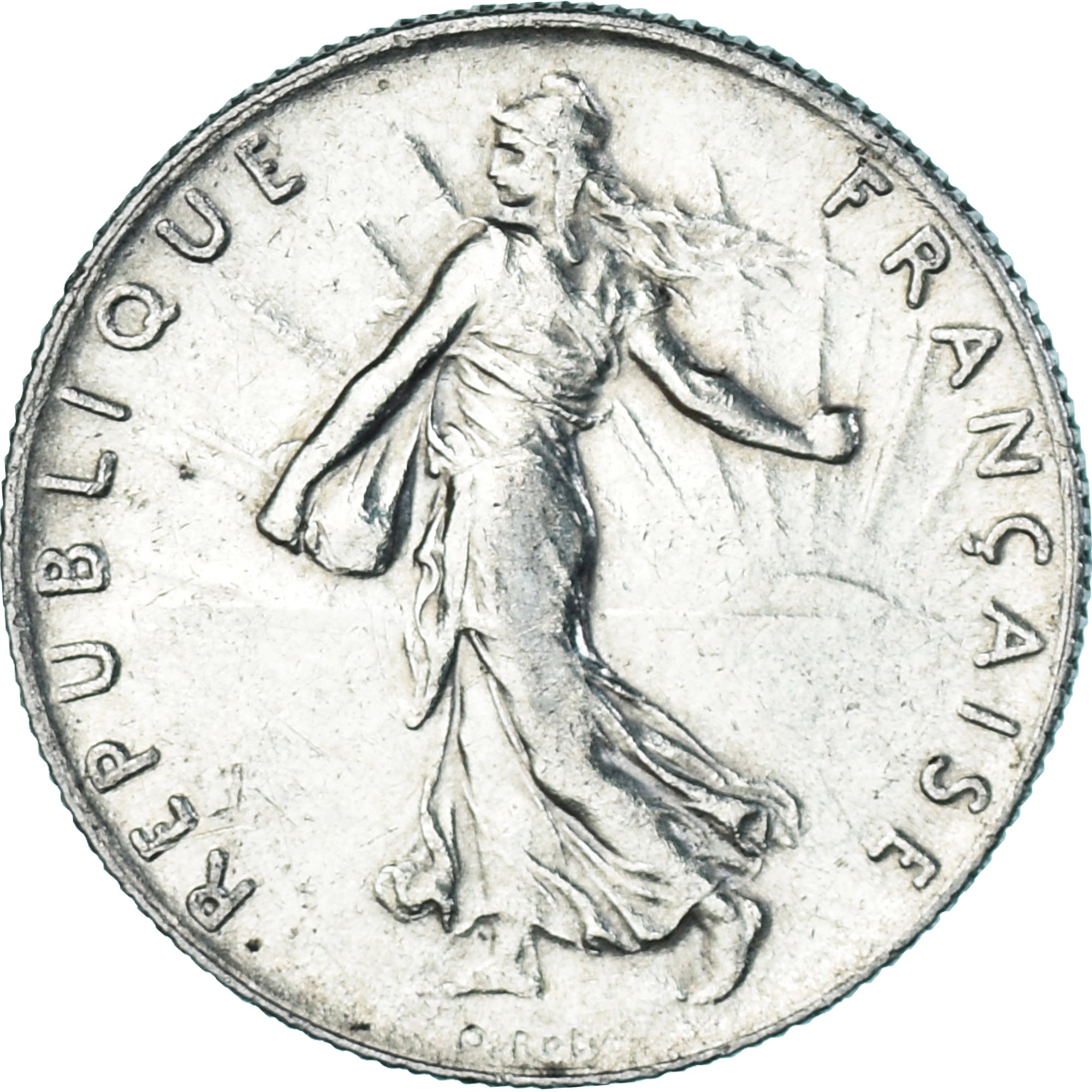 Coin, France, Semeuse, 50 Centimes, 1919, Paris, AU(50-53), Silver, KM:854