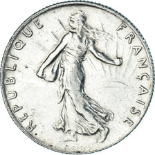 Coin, France, Semeuse, 50 Centimes, 1919, Paris, AU(50-53), Silver, KM:854
