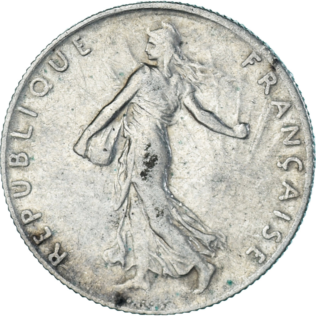 Munten, Frankrijk, Semeuse, 50 Centimes, 1915, Paris, ZF, Zilver, KM:854
