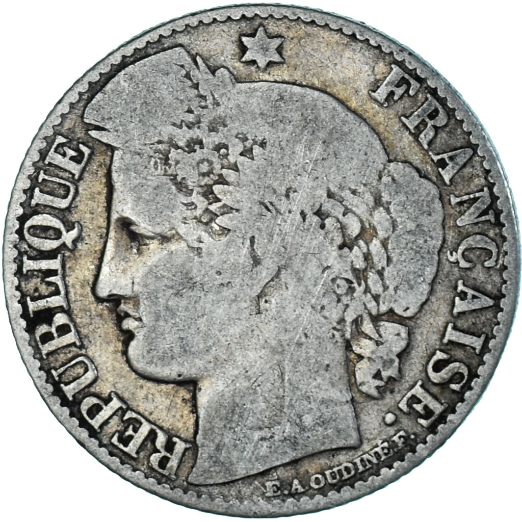 Coin, France, Cérès, 50 Centimes, 1873, Paris, VF(20-25), Silver, KM:834.1