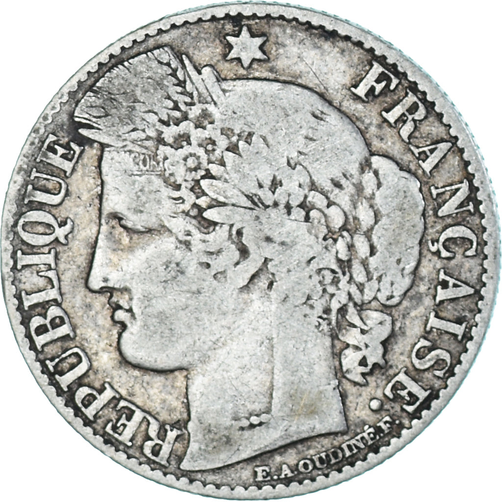 Moneta, Francia, Cérès, 50 Centimes, 1895, Paris, MB, Argento, KM:834.1