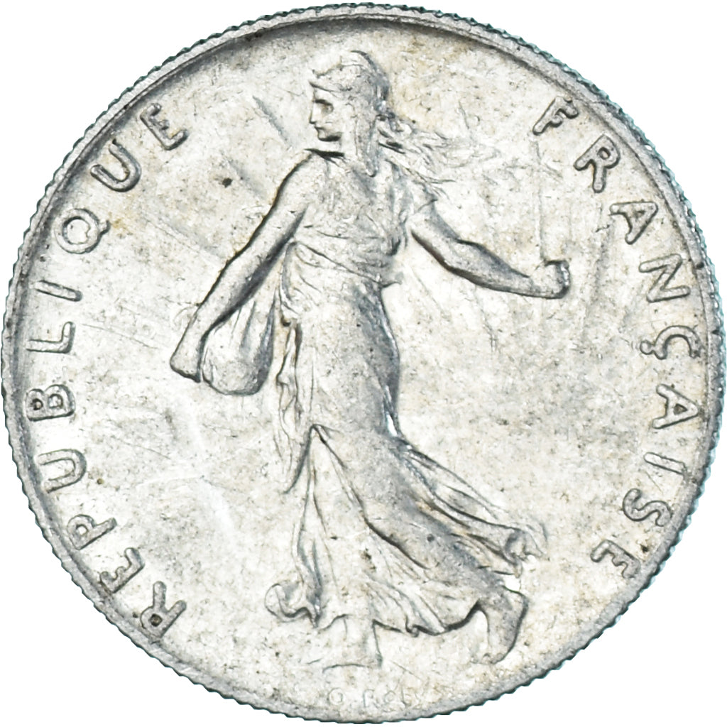 Coin, France, Semeuse, 50 Centimes, 1919, Paris, AU(50-53), Silver, KM:854