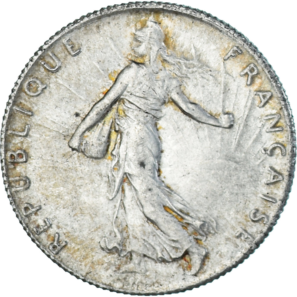 Coin, France, Semeuse, 50 Centimes, 1918, Paris, AU(55-58), Silver, KM:854