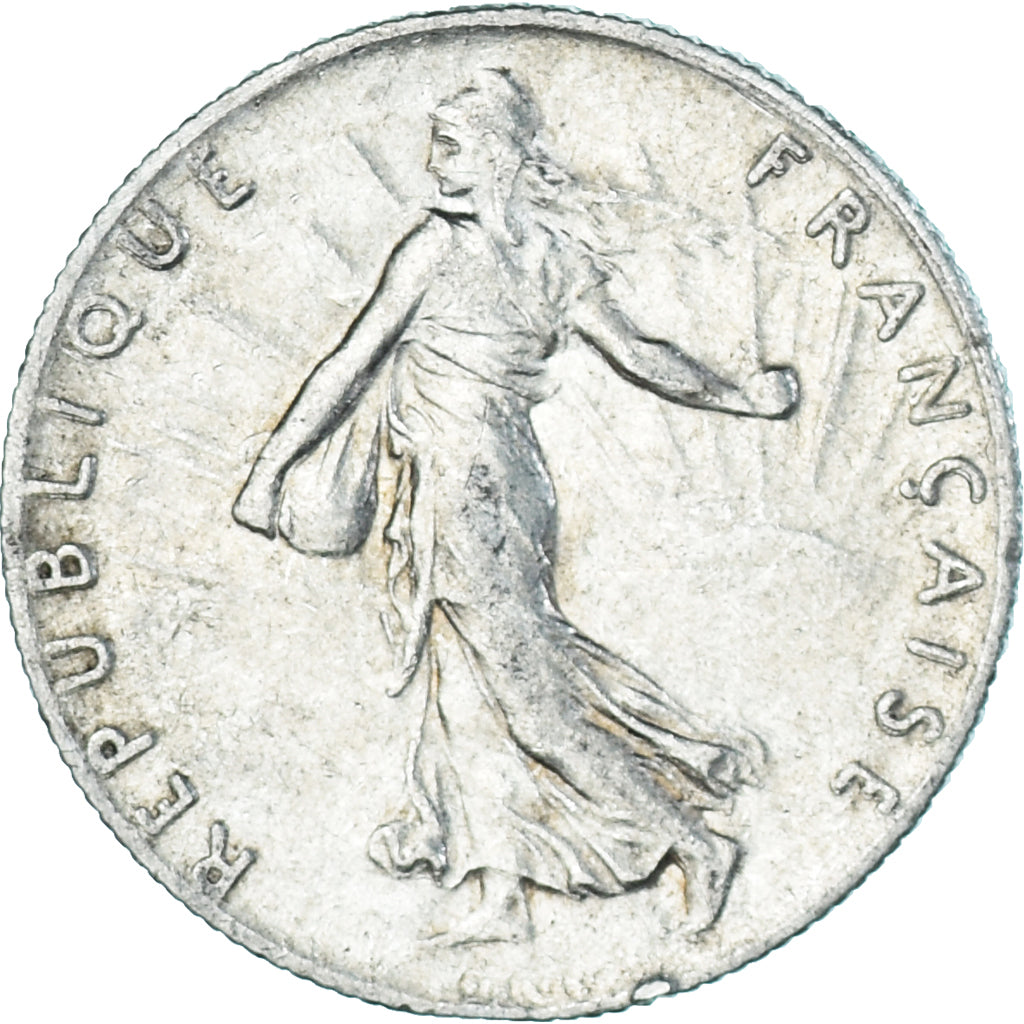 Coin, France, Semeuse, 50 Centimes, 1918, Paris, AU(55-58), Silver, KM:854